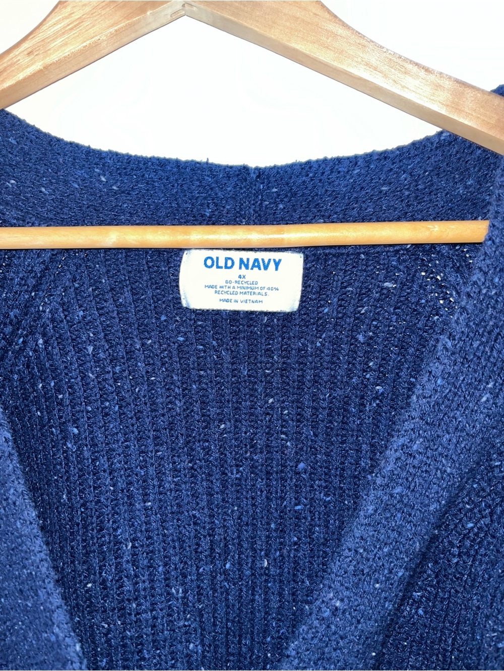 Old Navy Navy Sparkle Button-Front Cardigan - Picture 2 of 2